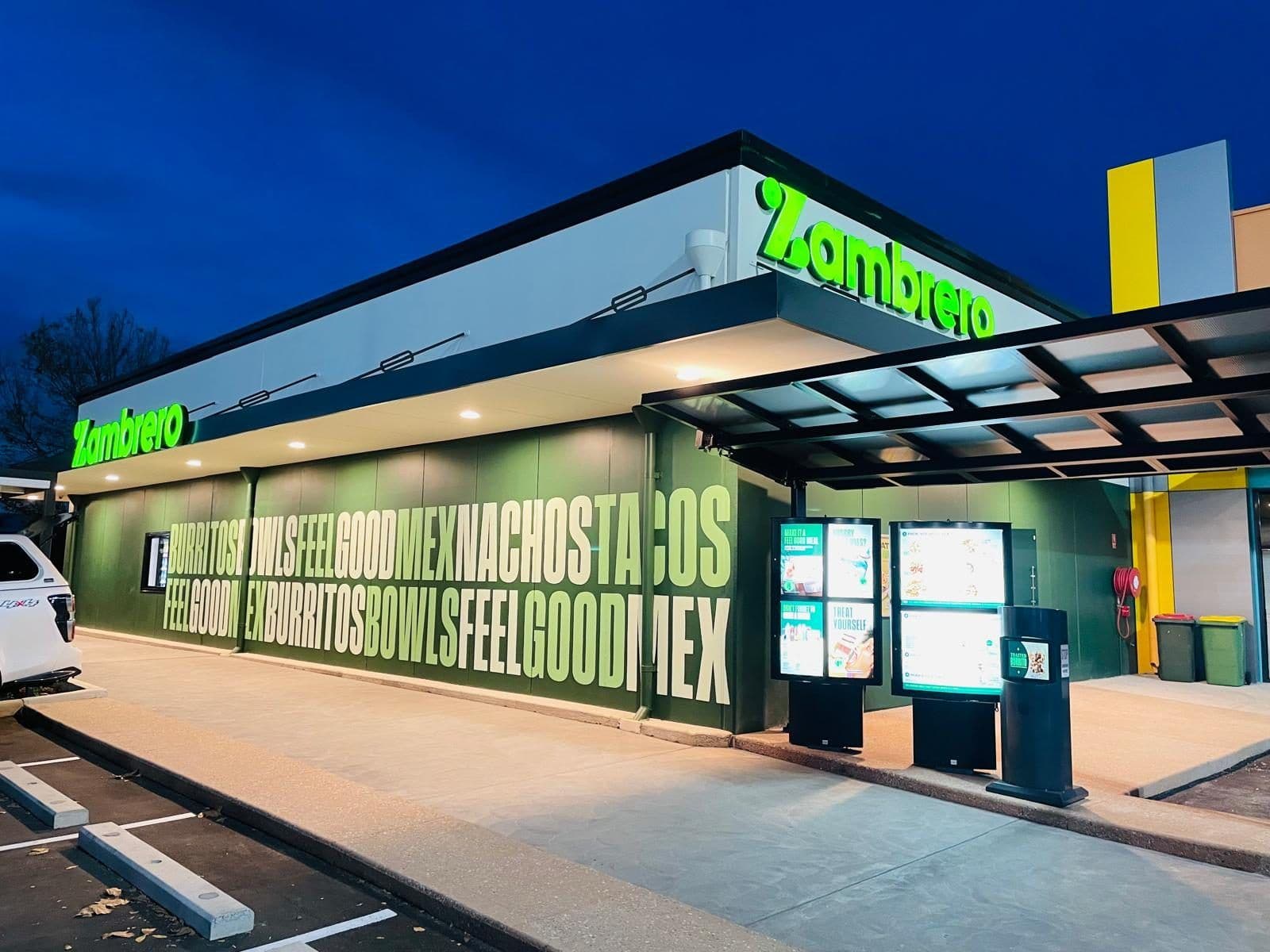 Zambrero drive-through fitout